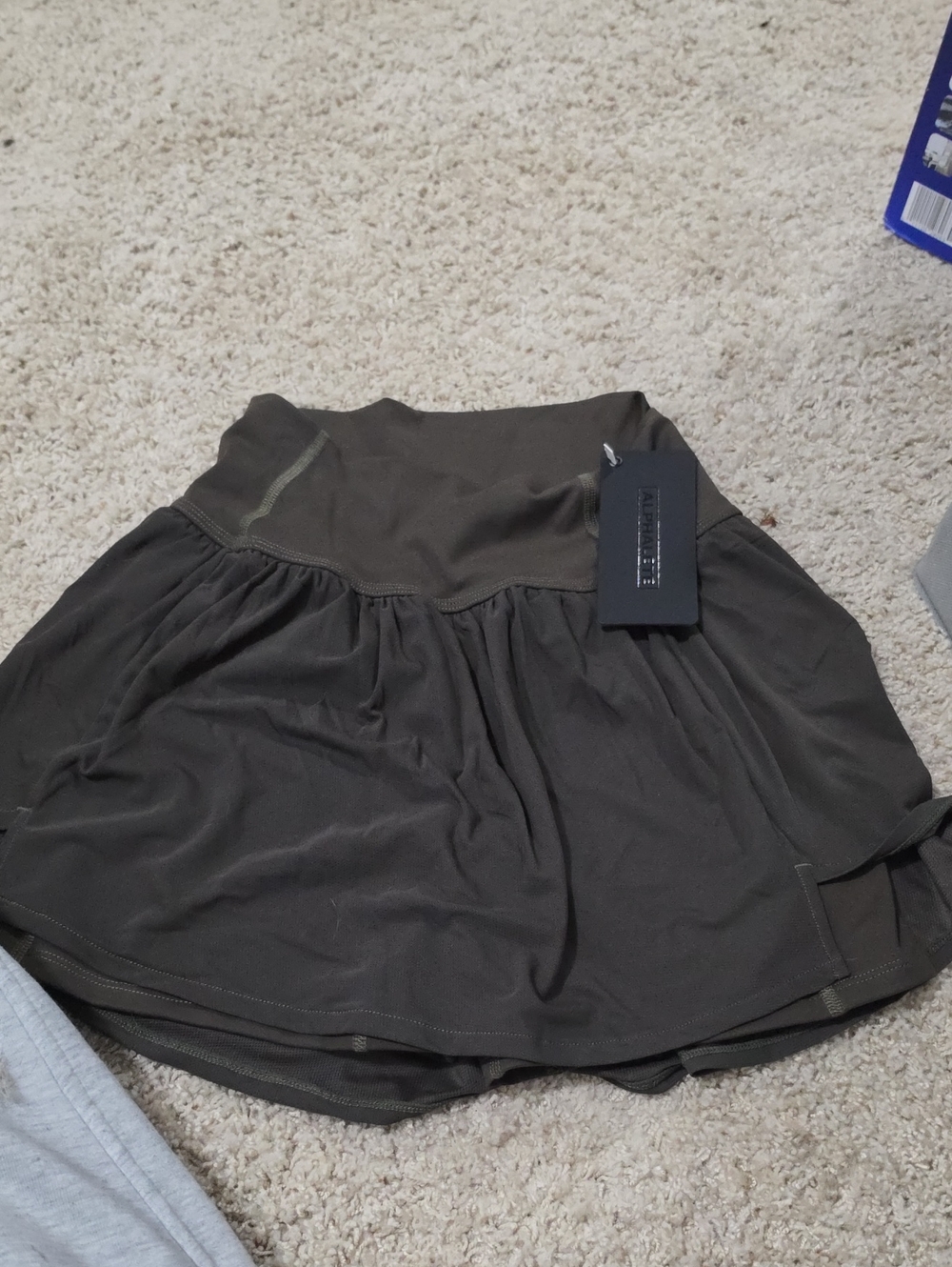 Alphalete Dark Green Mesh Skort